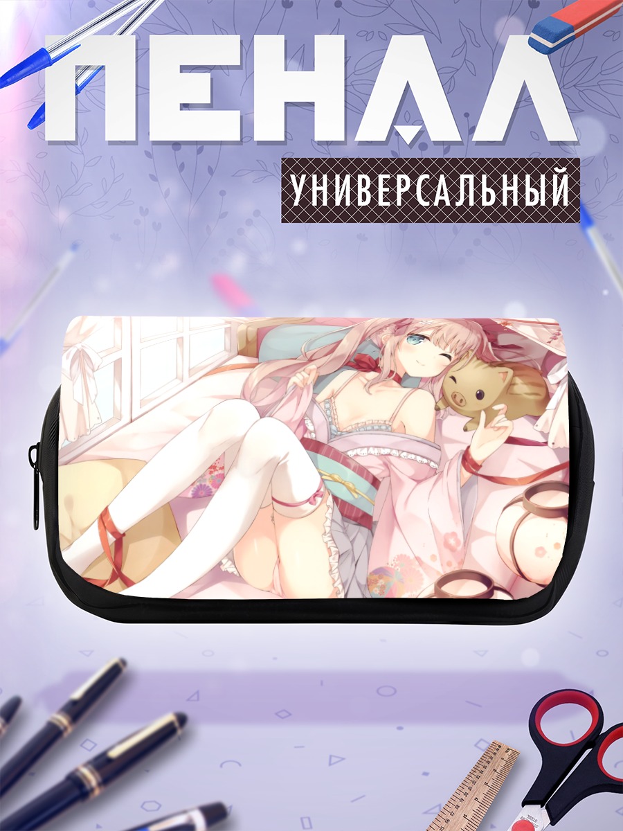 Пенал-косметичка Девушка в кимоно