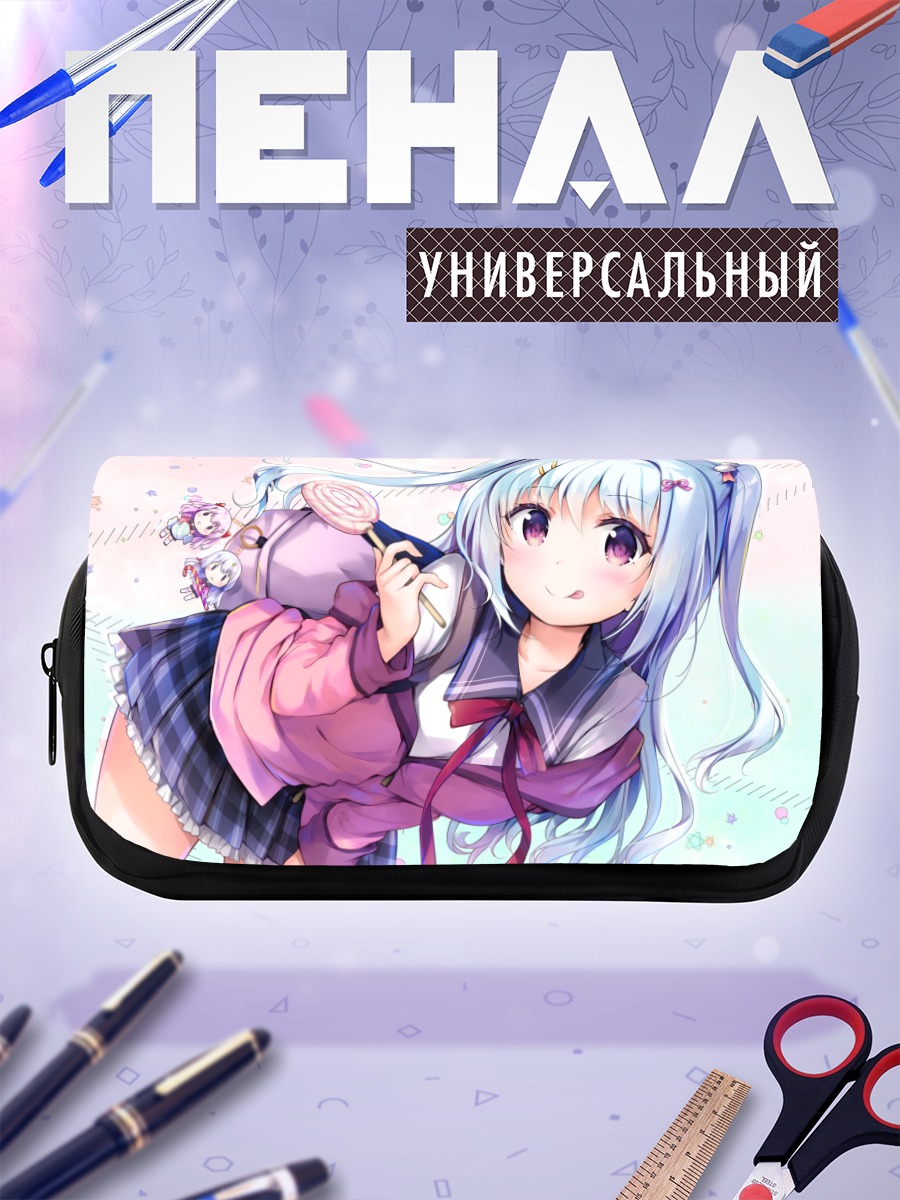 Пенал-косметичка Мику Хацунэ с леденцом