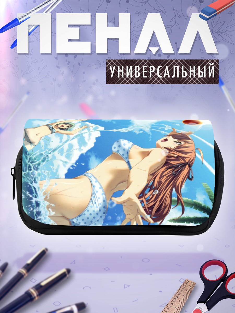 Пенал-косметичка Мику Хацунэ на пляже