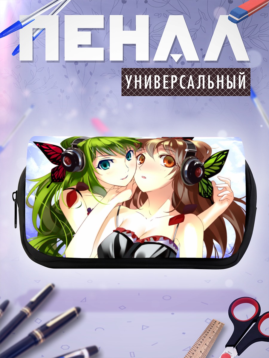 Пенал-косметичка Мику Хацунэ и подруга
