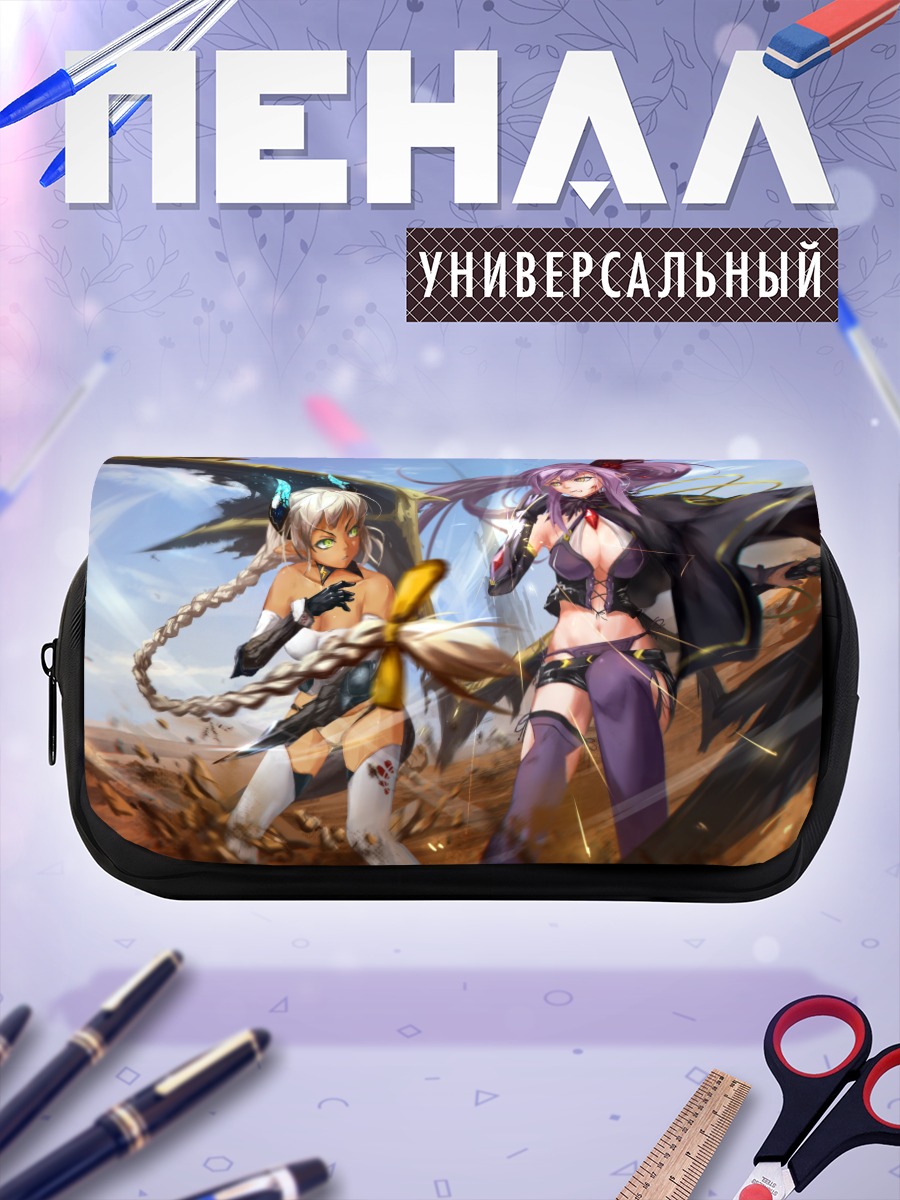 Пенал-косметичка Боевые девушки Pixiv Fantasia