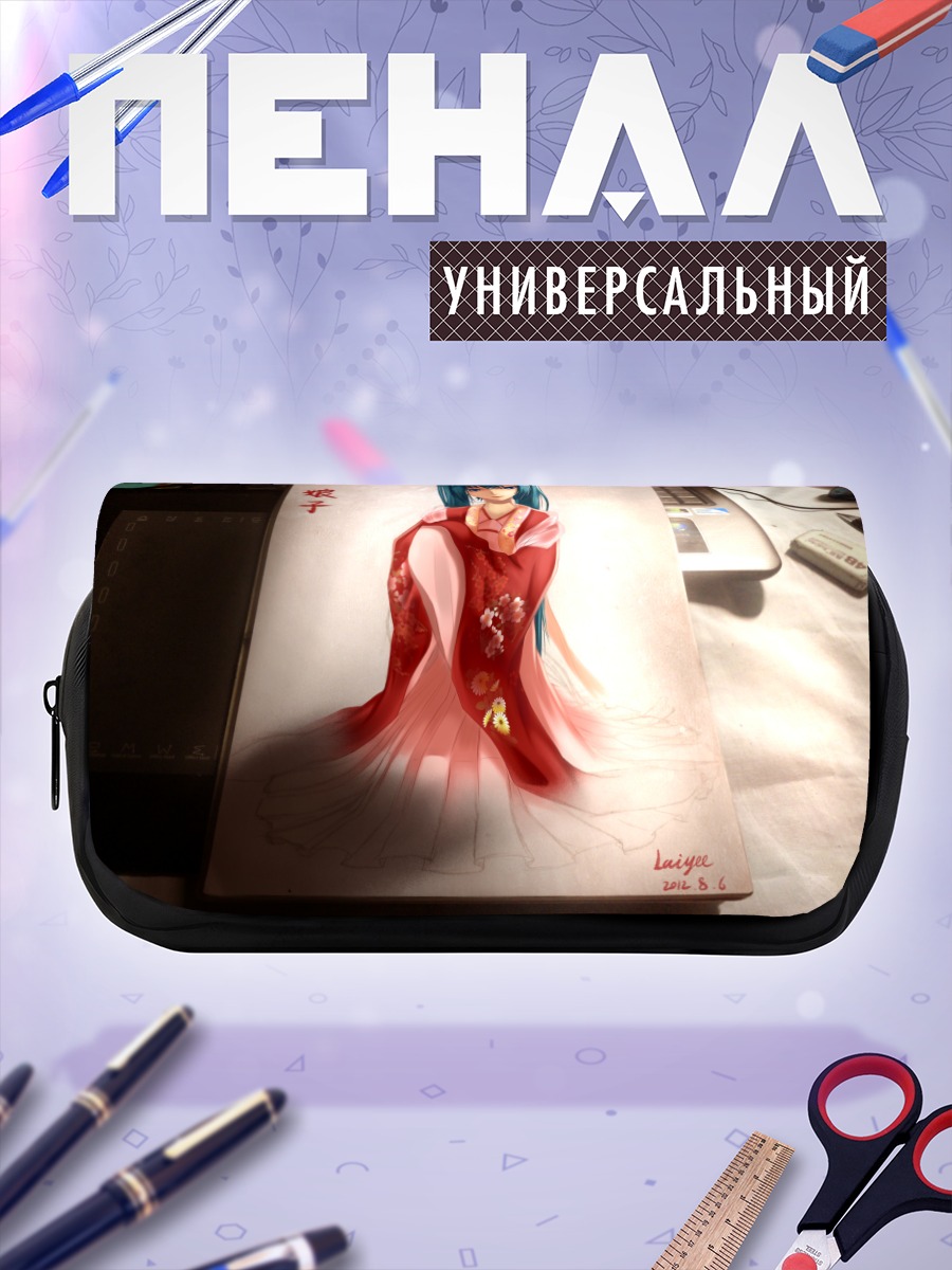 Пенал-косметичка Мику Хацунэ в кимоно