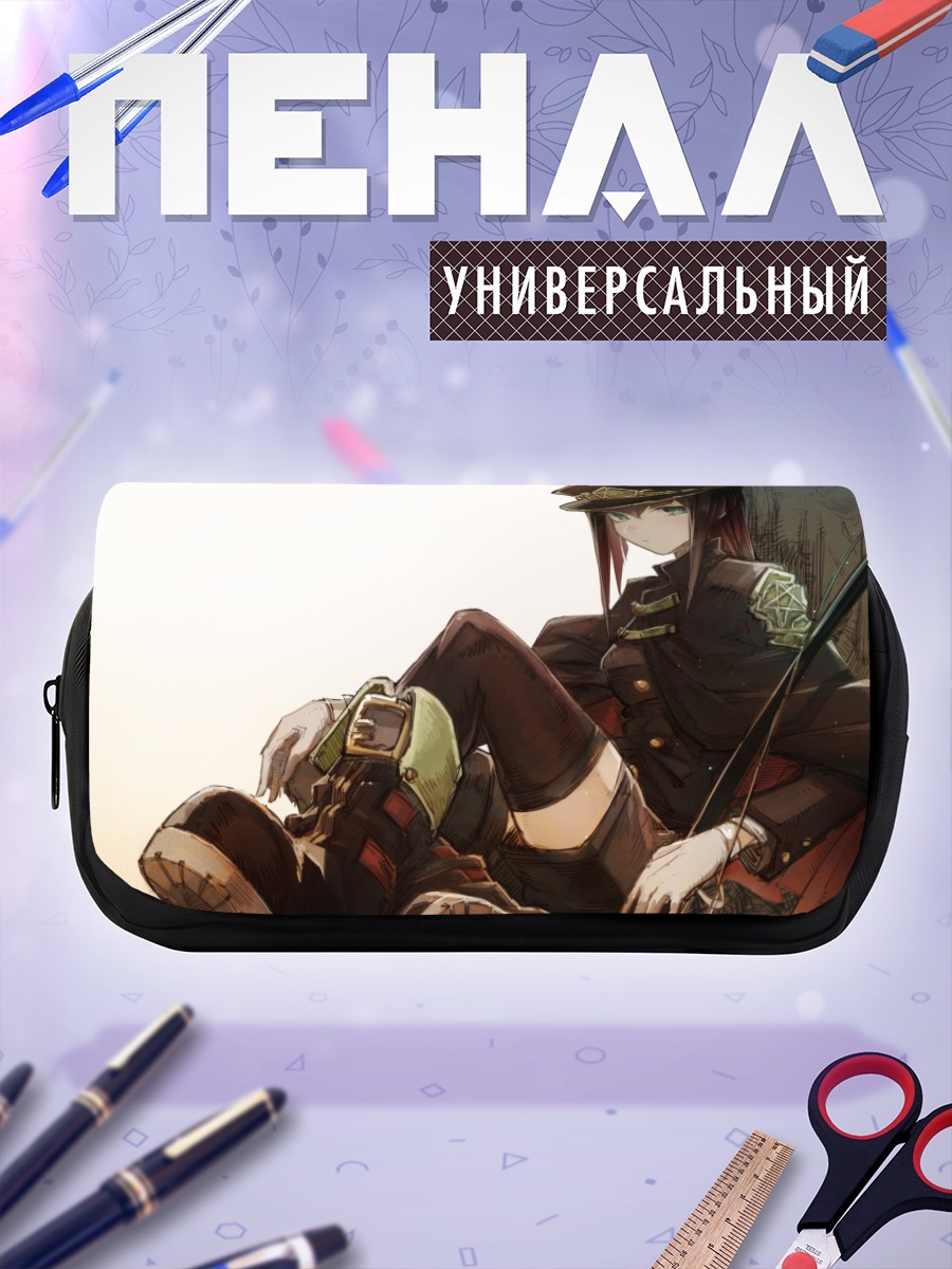 Пенал-косметичка Военный стиль в шляпе