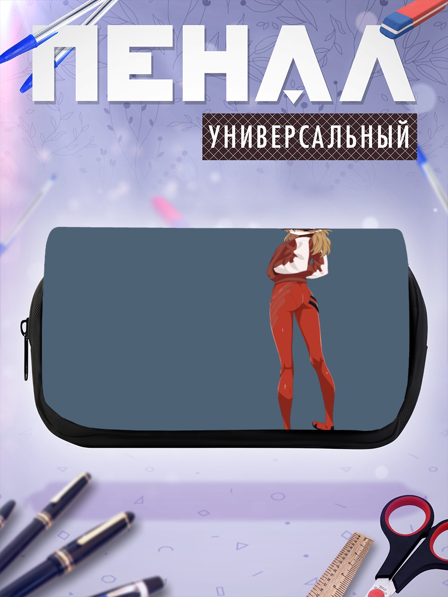 Пенал-косметичка Аска Лэнгли в кошачьих ушках