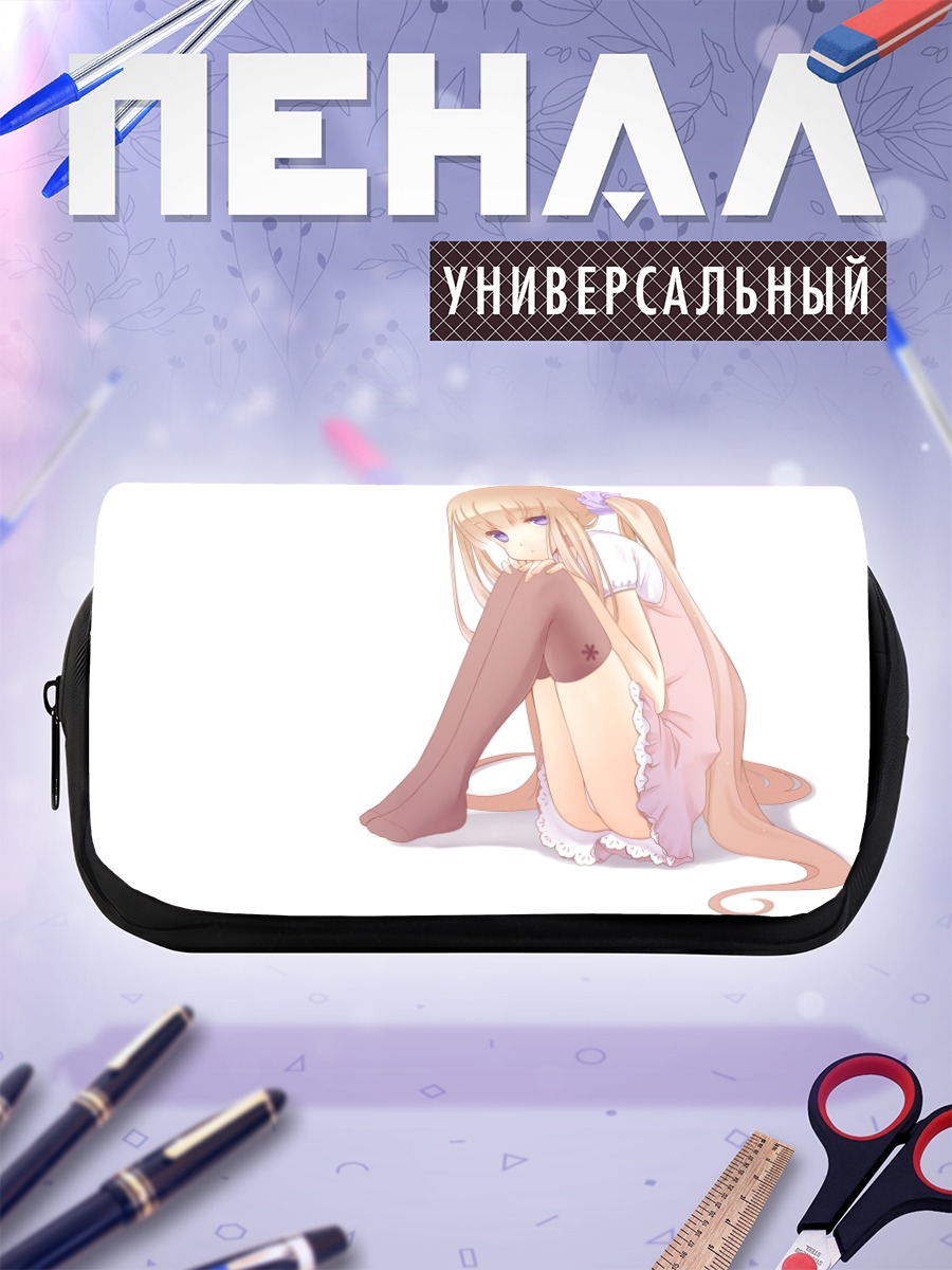 Пенал-косметичка Девушка в розовом