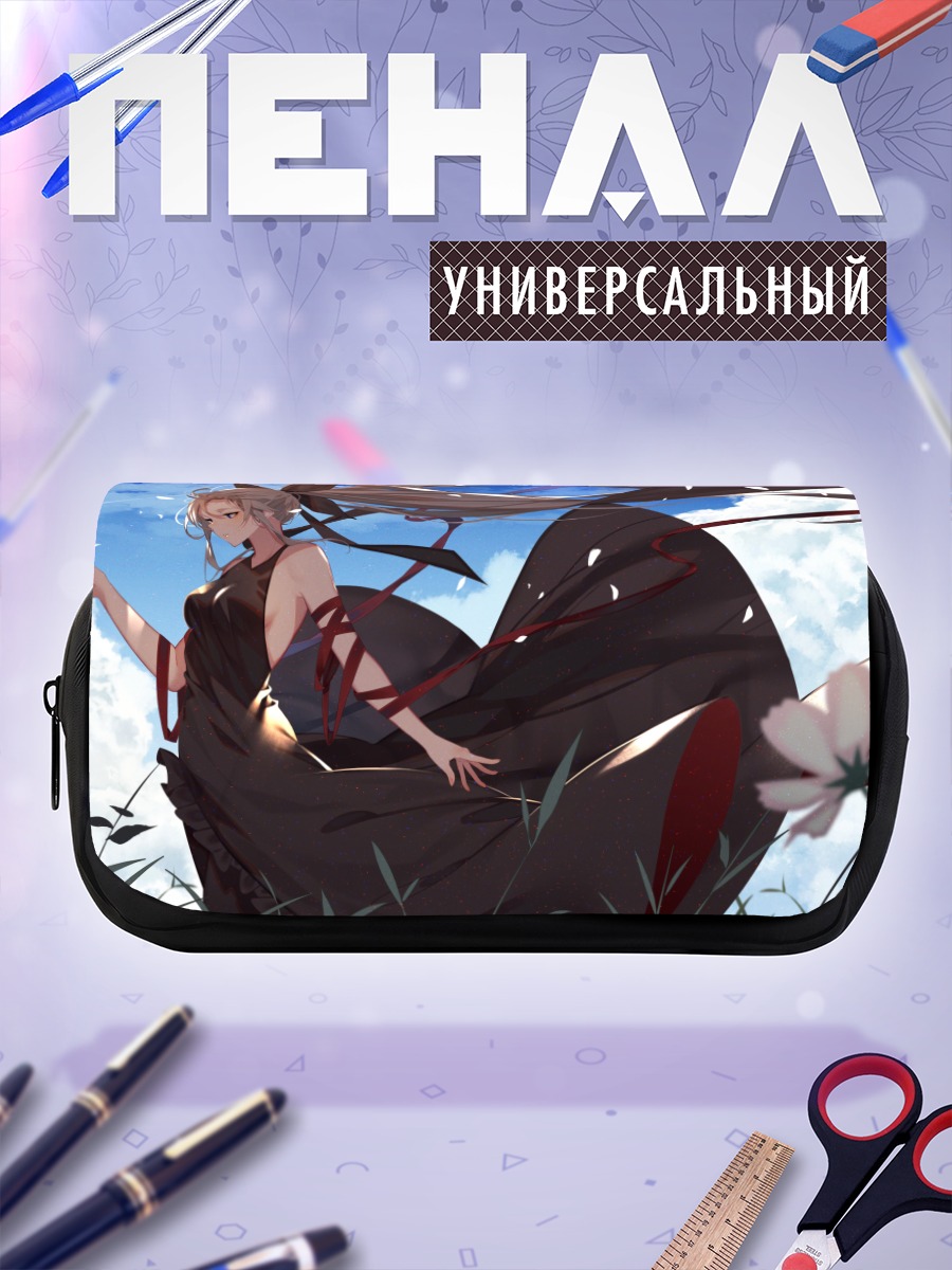Пенал-косметичка Девушка в цветах