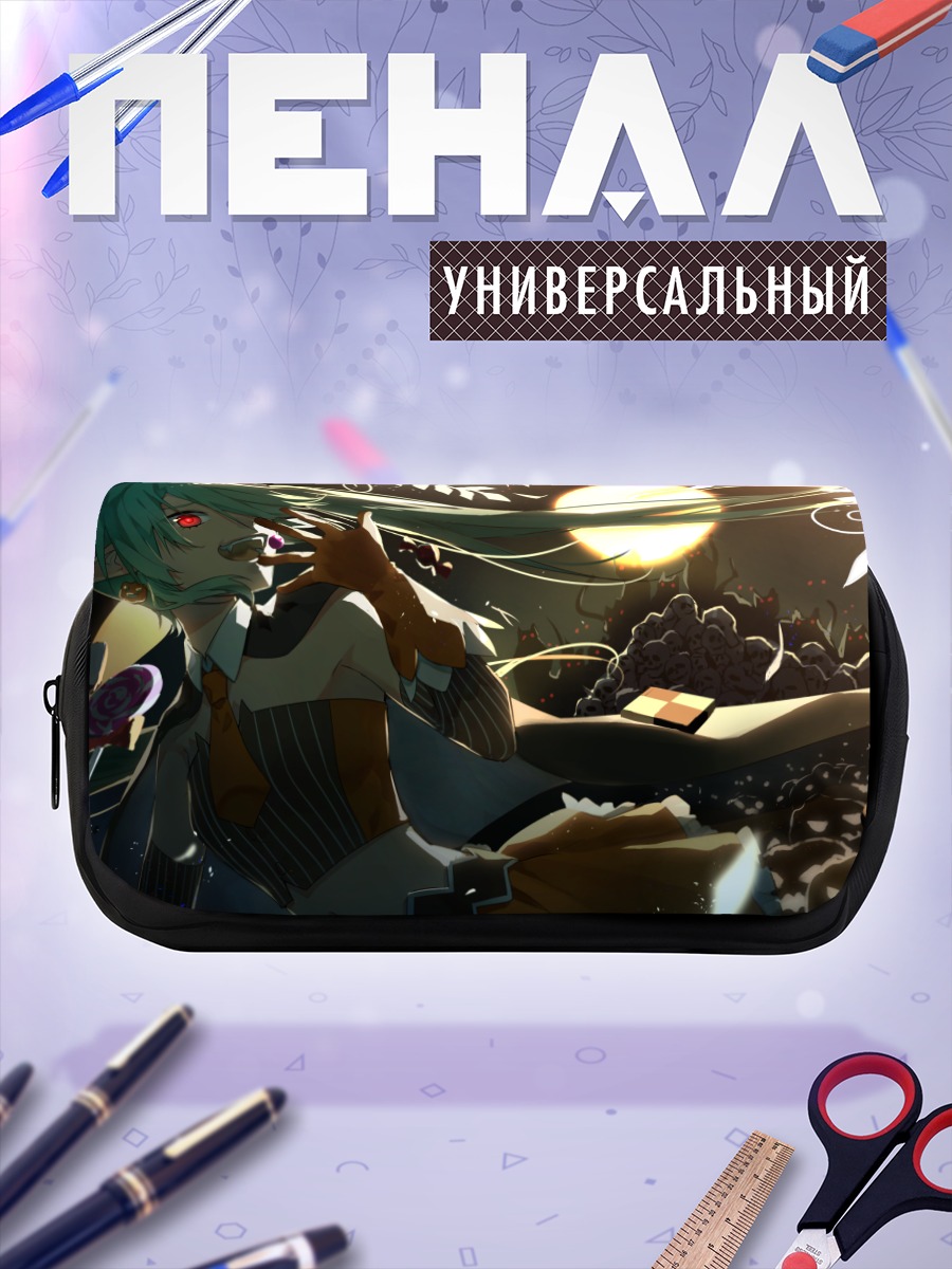 Пенал-косметичка Мику Хацунэ в лунном свете