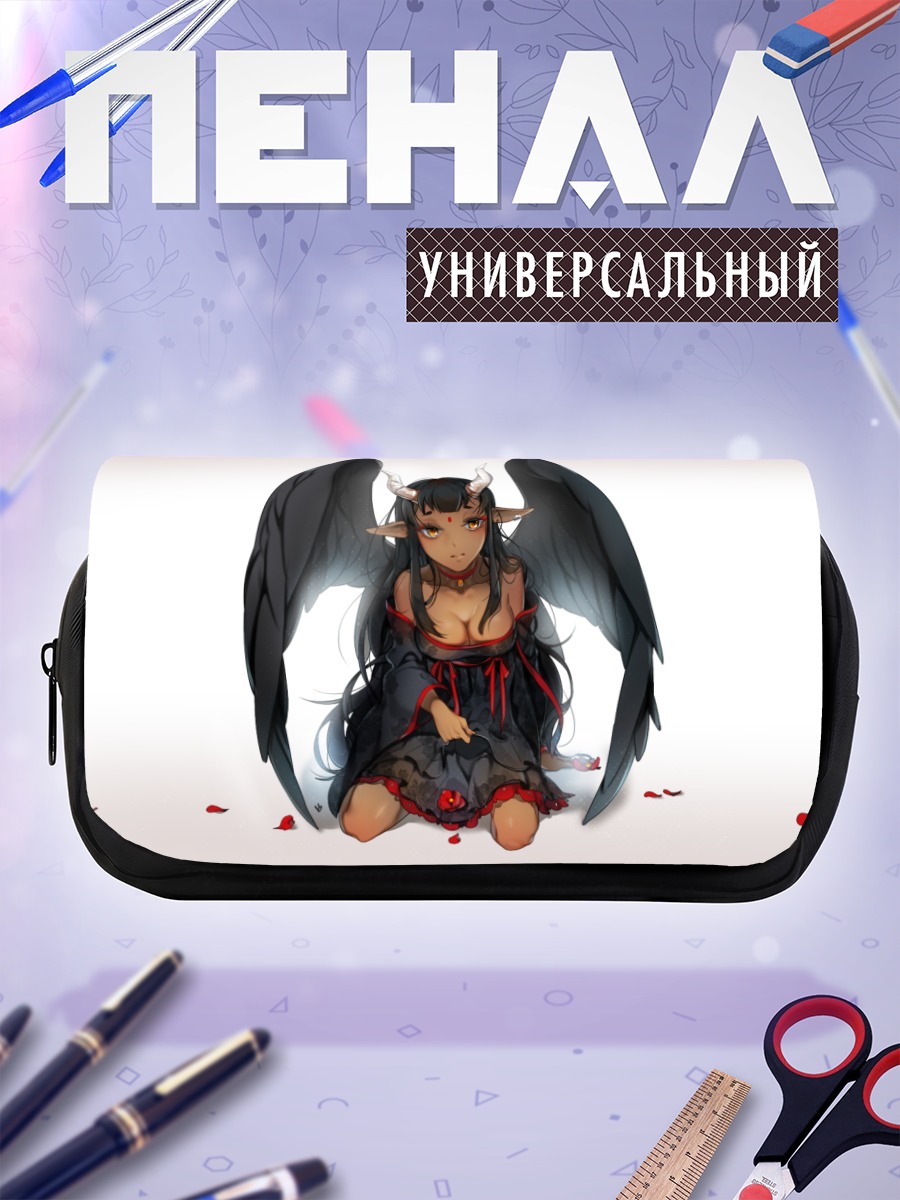 Пенал-косметичка Демон в цветах