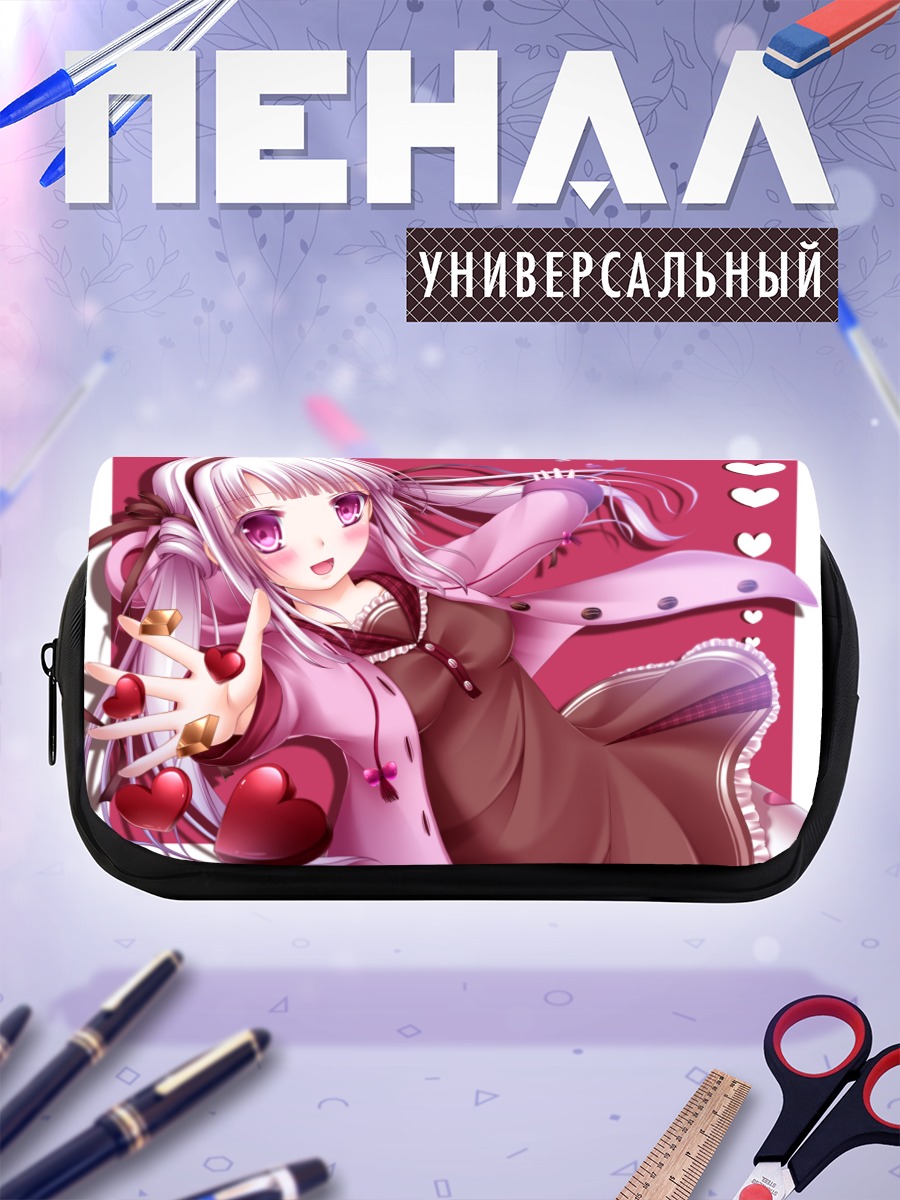 Пенал-косметичка Девушка в шоколаде