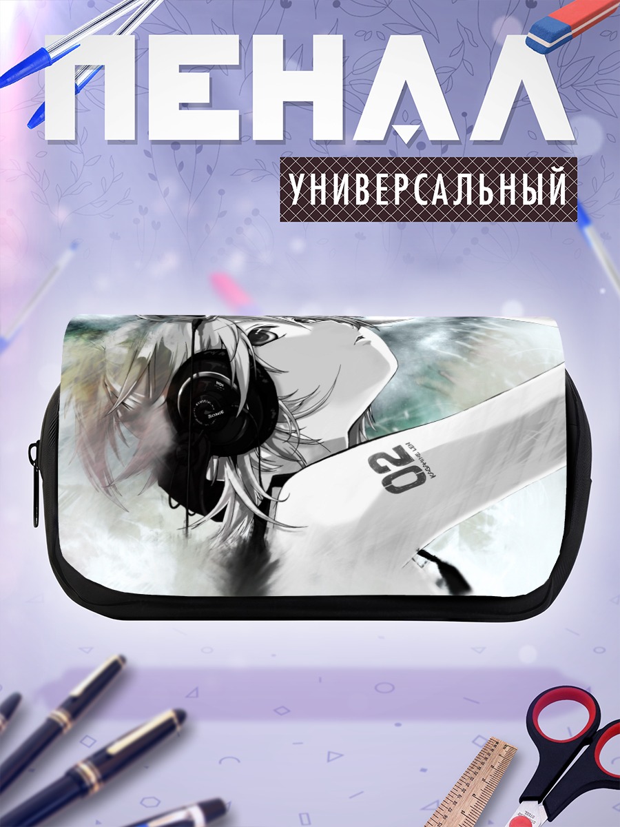 Пенал-косметичка Лен Кагамин в наушниках