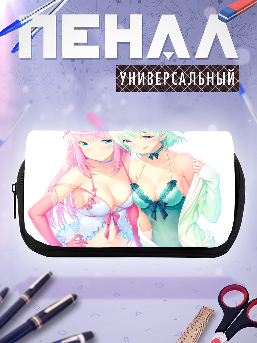 Пенал-косметичка Мику Хацунэ и подруга