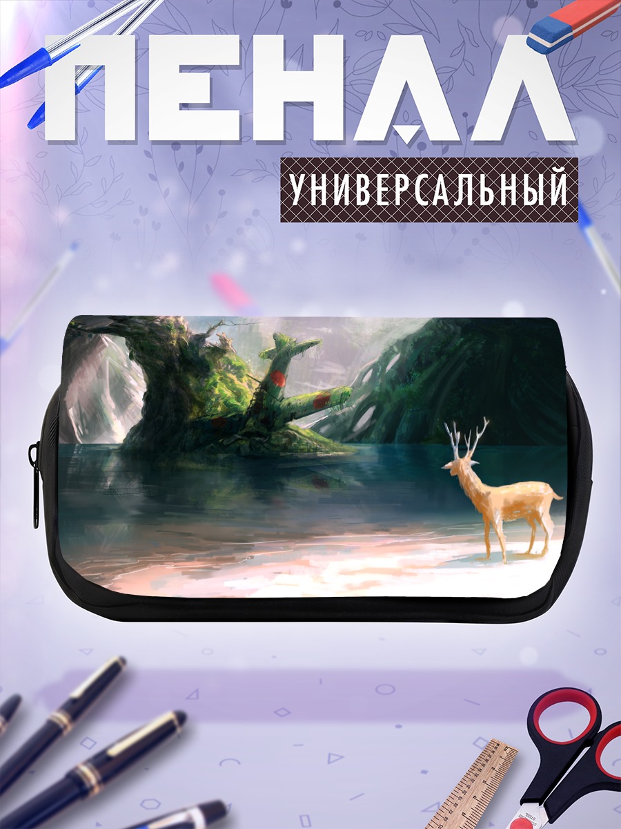 Пенал-косметичка Олень у озера