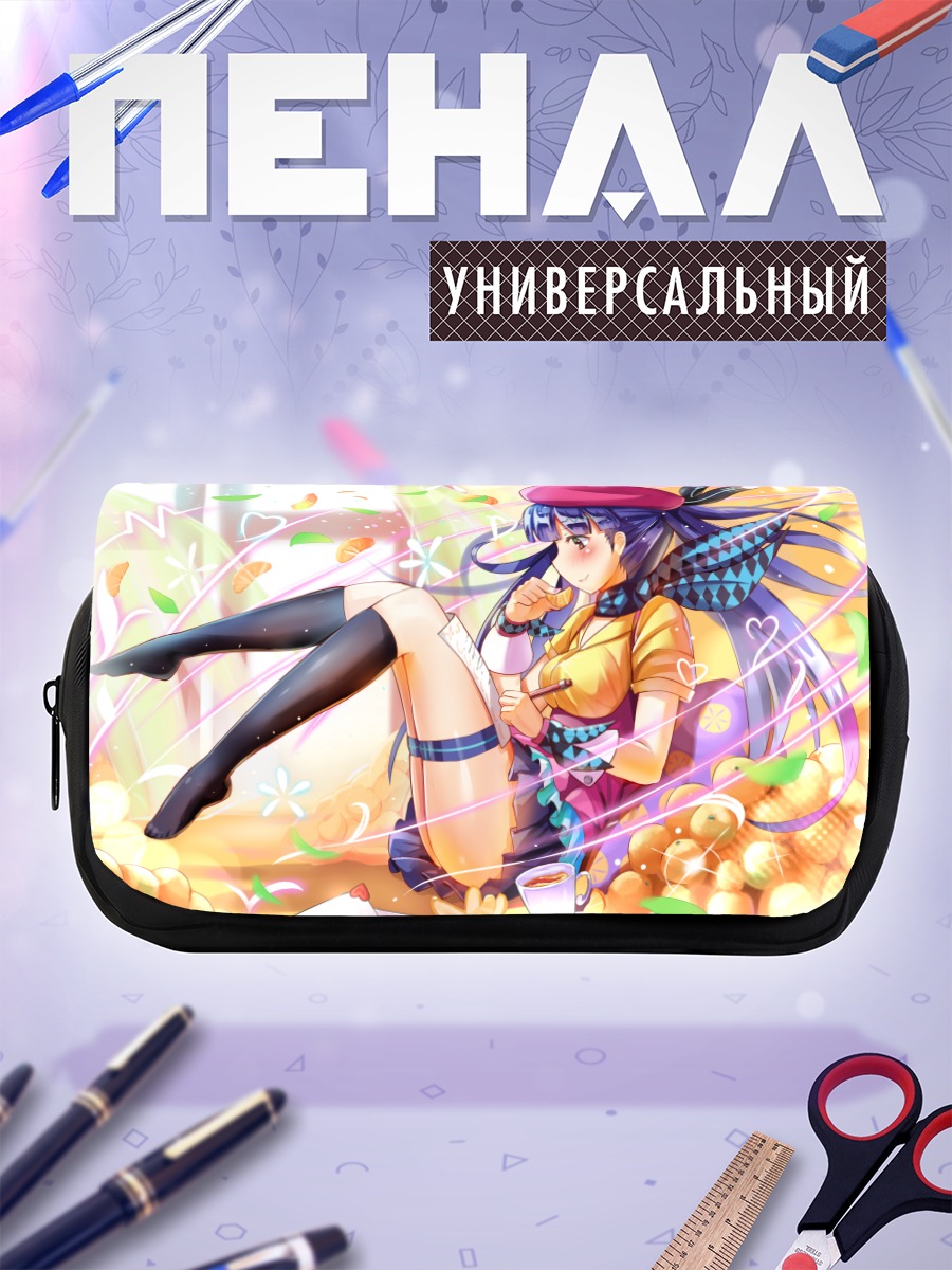 Пенал-косметичка Син Хуа в цветах