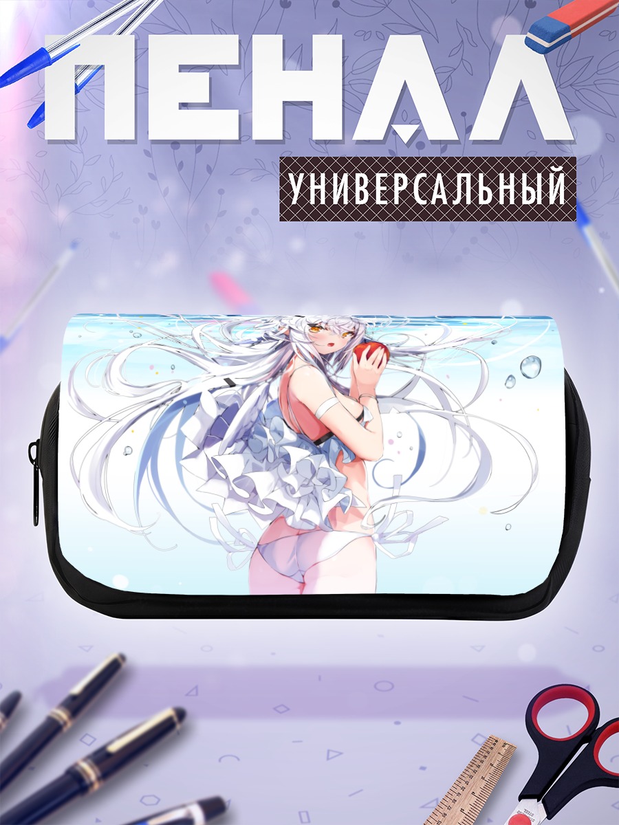 Пенал-косметичка Девушка с яблоком