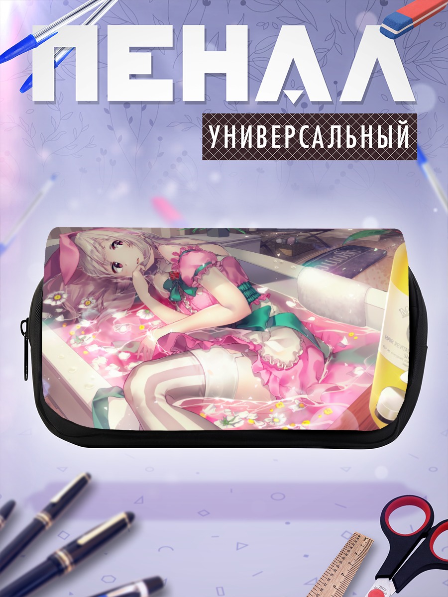 Пенал-косметичка Зайка в цветах