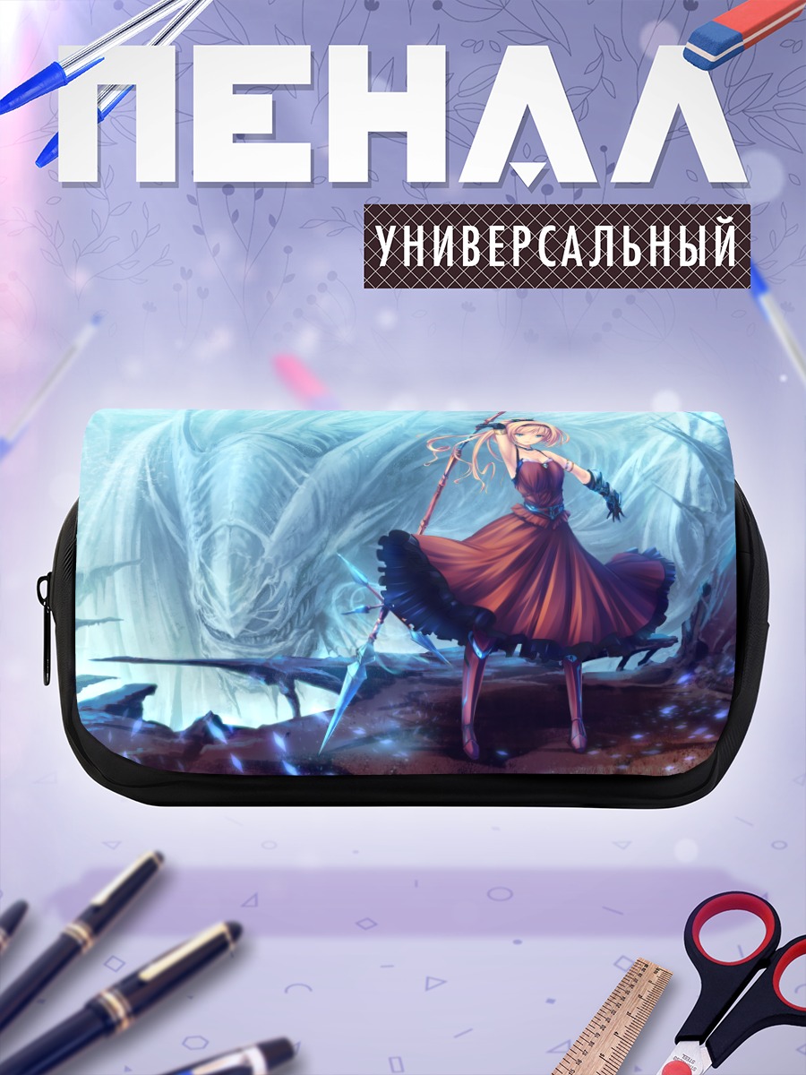 Пенал-косметичка Блондинка с копьем