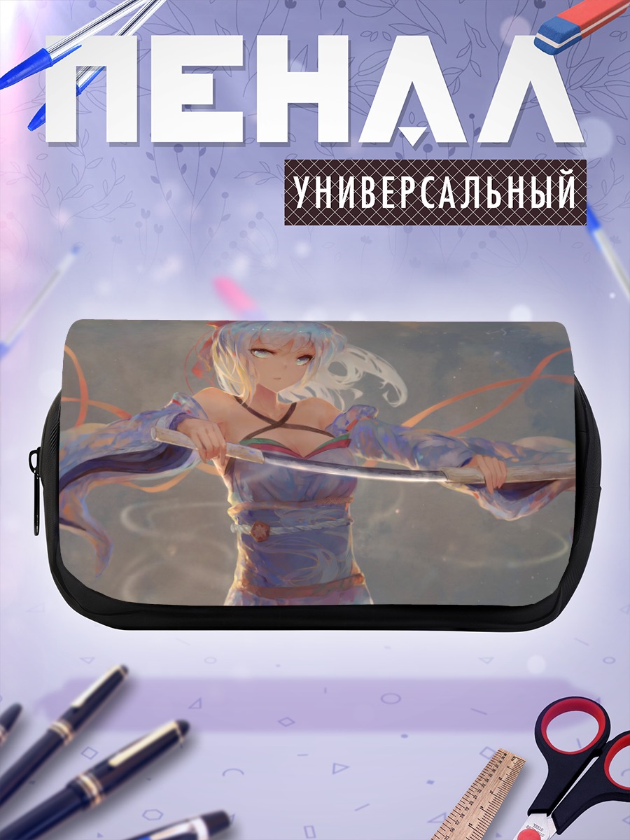 Пенал-косметичка Воительница с катаной