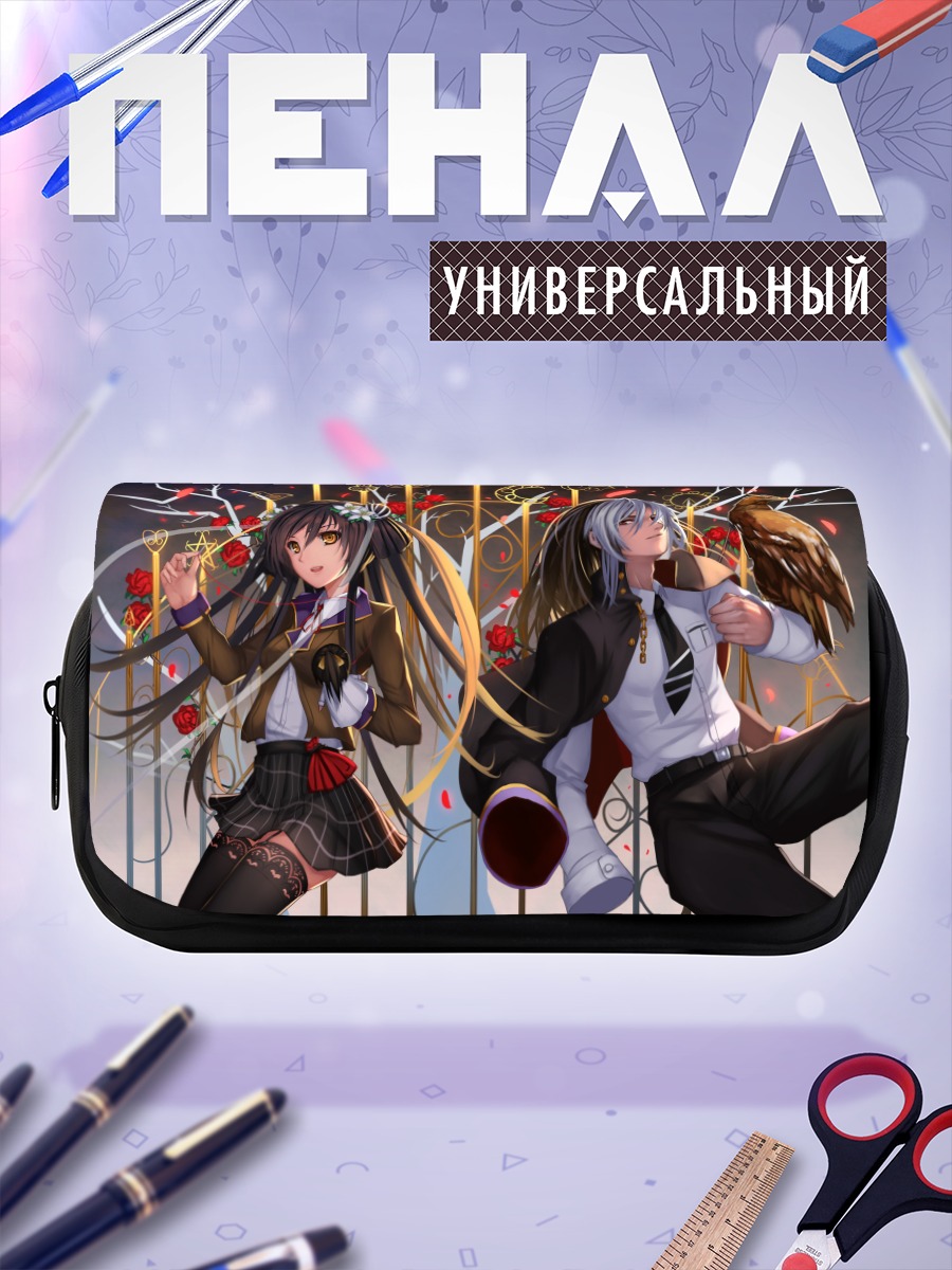 Пенал-косметичка Пара в цветах