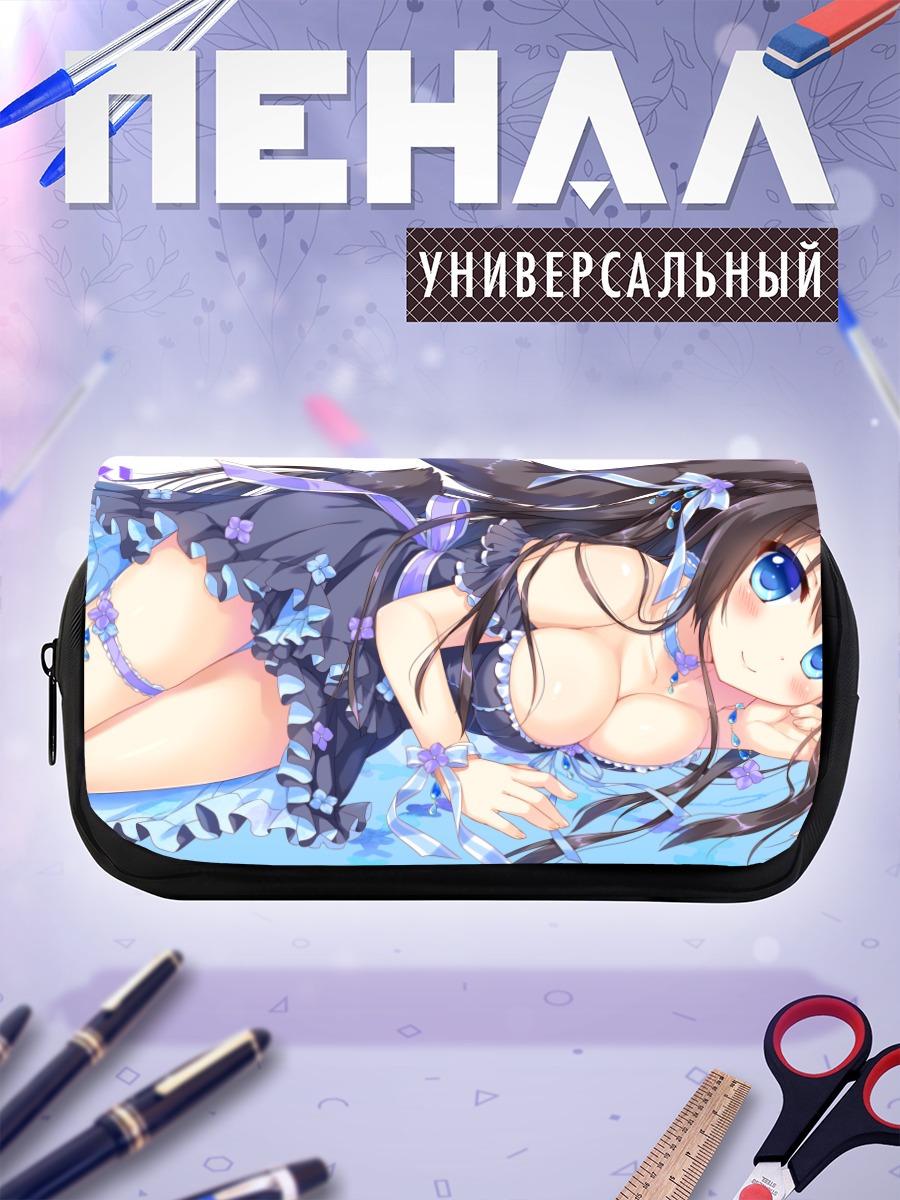 Пенал-косметичка Амето Юки в цветах