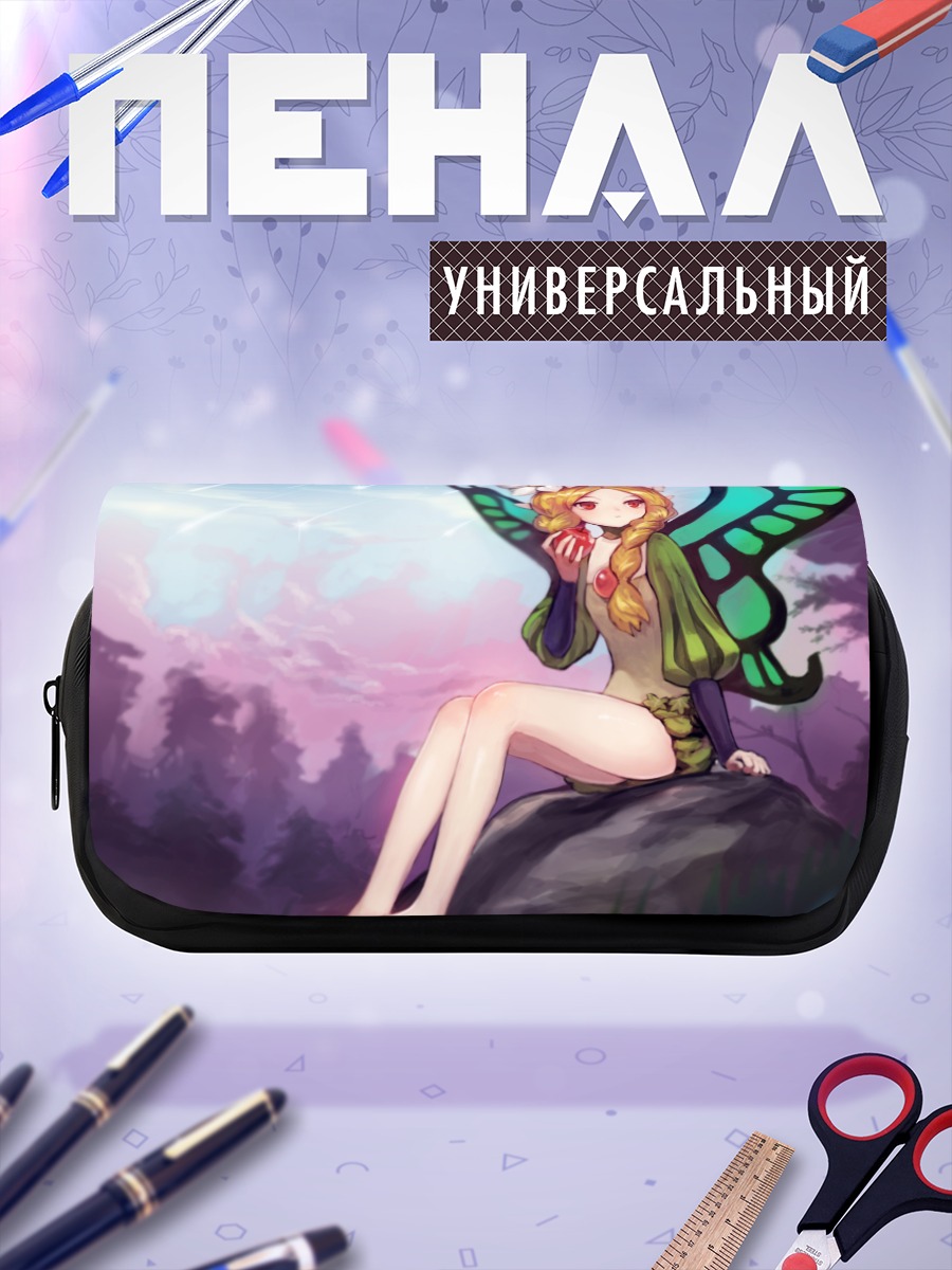 Пенал-косметичка Мерседес в цветах
