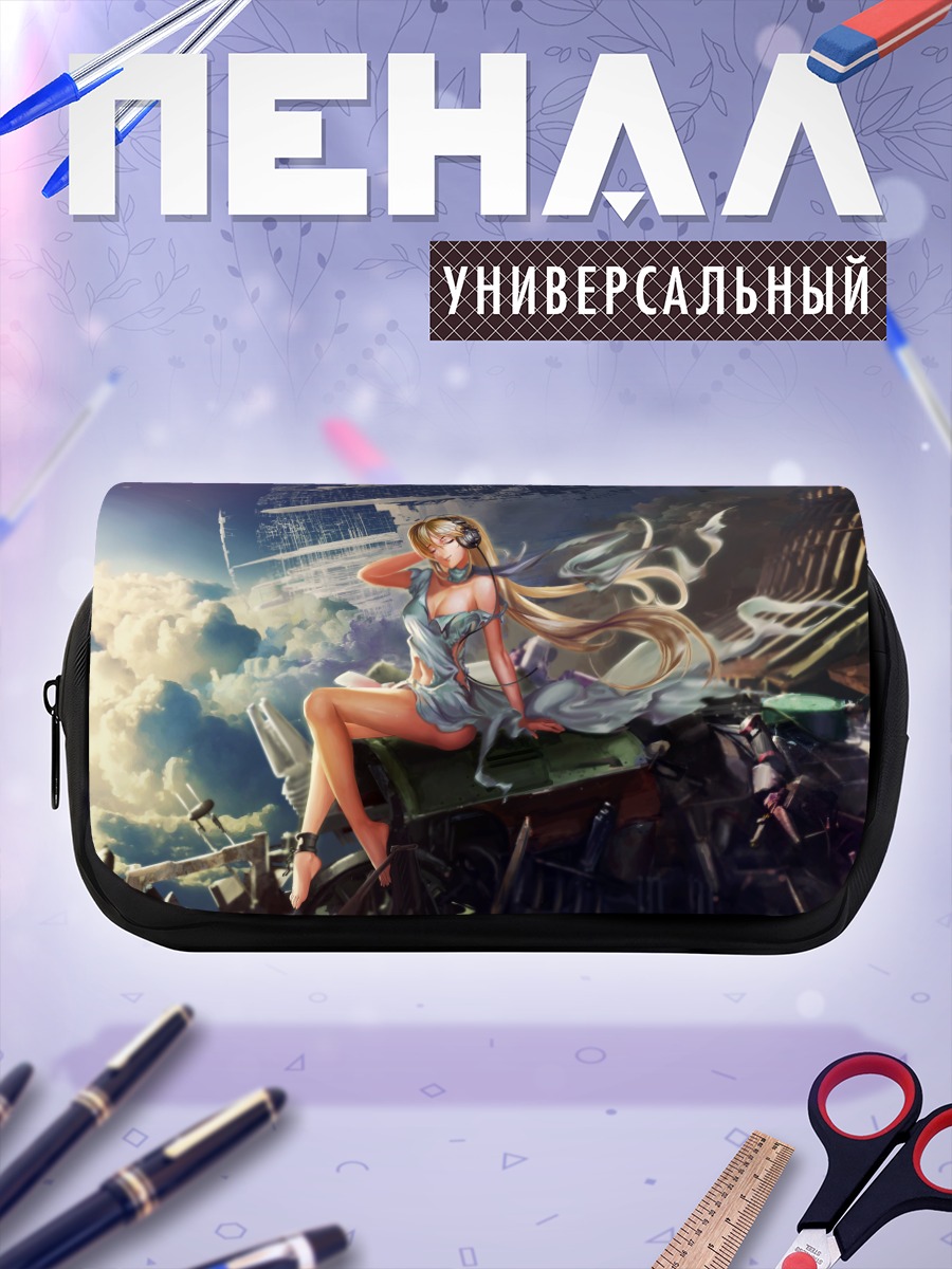 Пенал-косметичка Блондинка в руинах