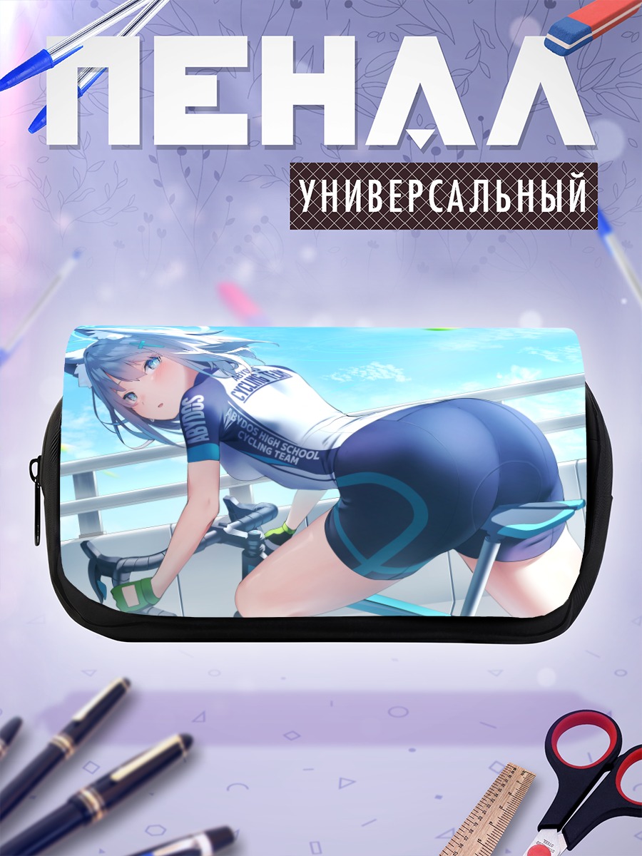 Пенал-косметичка Сироко Сунаоками на велосипеде