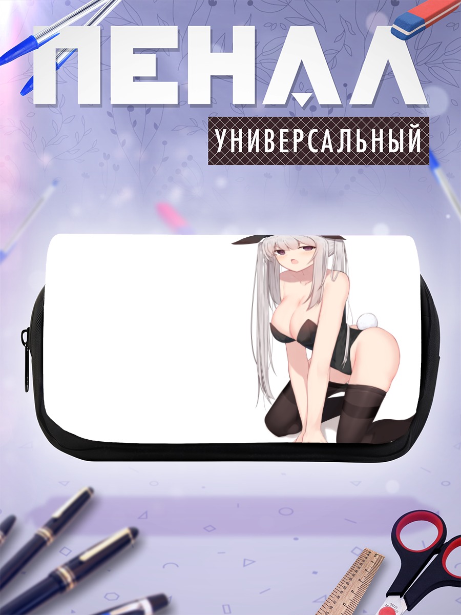 Пенал-косметичка Девушка-зайчик в леотарде