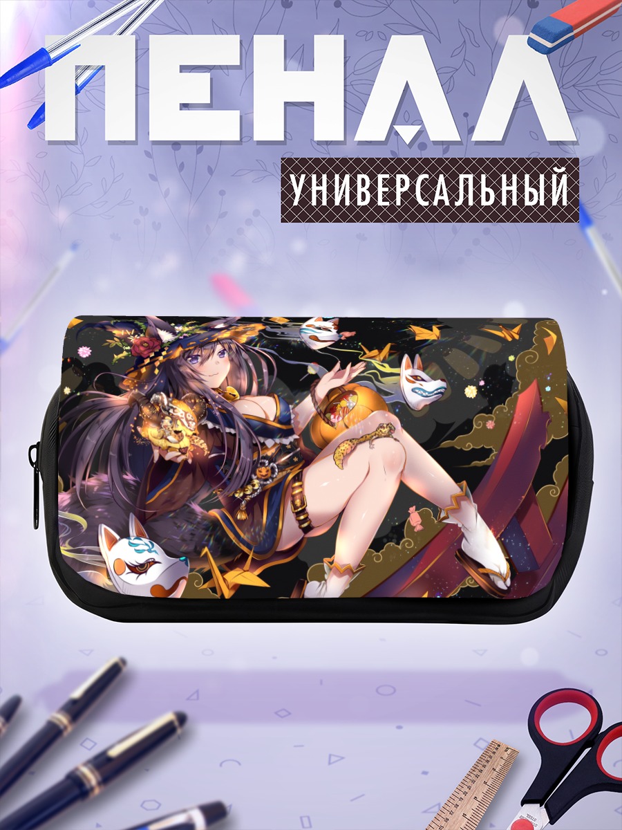 Пенал-косметичка Девушка-лиса в цветах