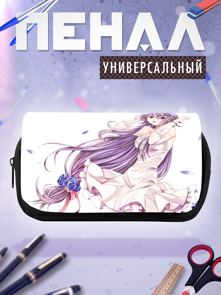 Пенал-косметичка Мику Хацунэ в белом