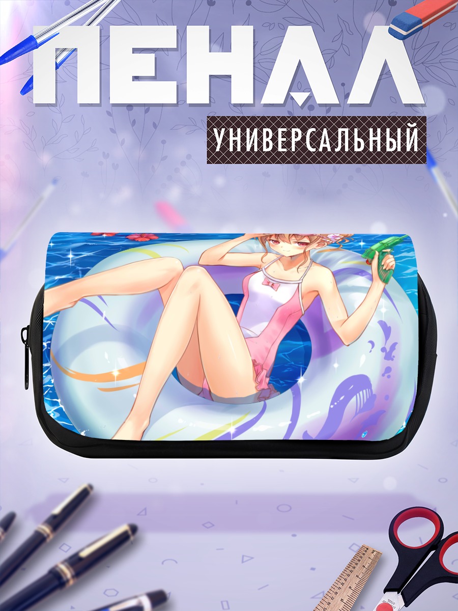 Пенал-косметичка Девушка в бассейне