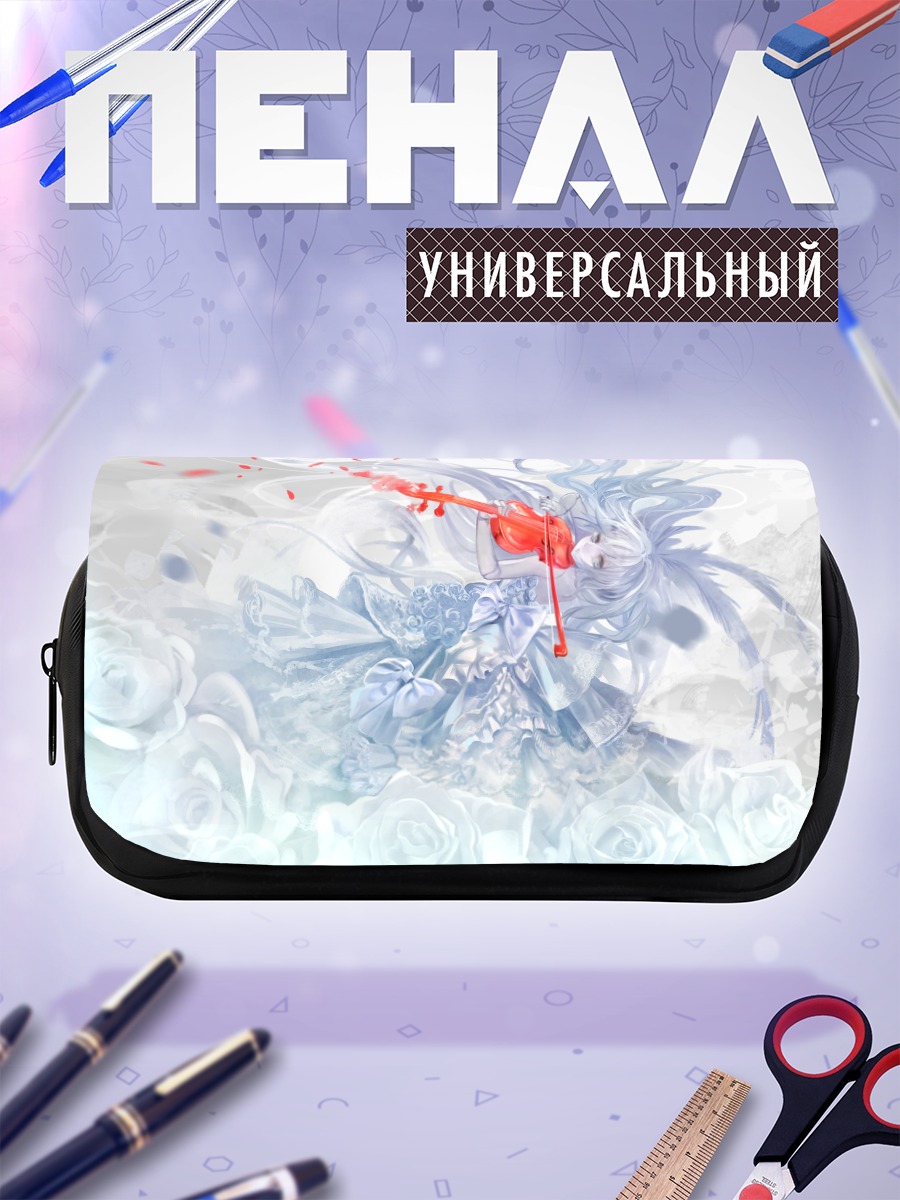 Пенал-косметичка Мику Хацунэ со скрипкой