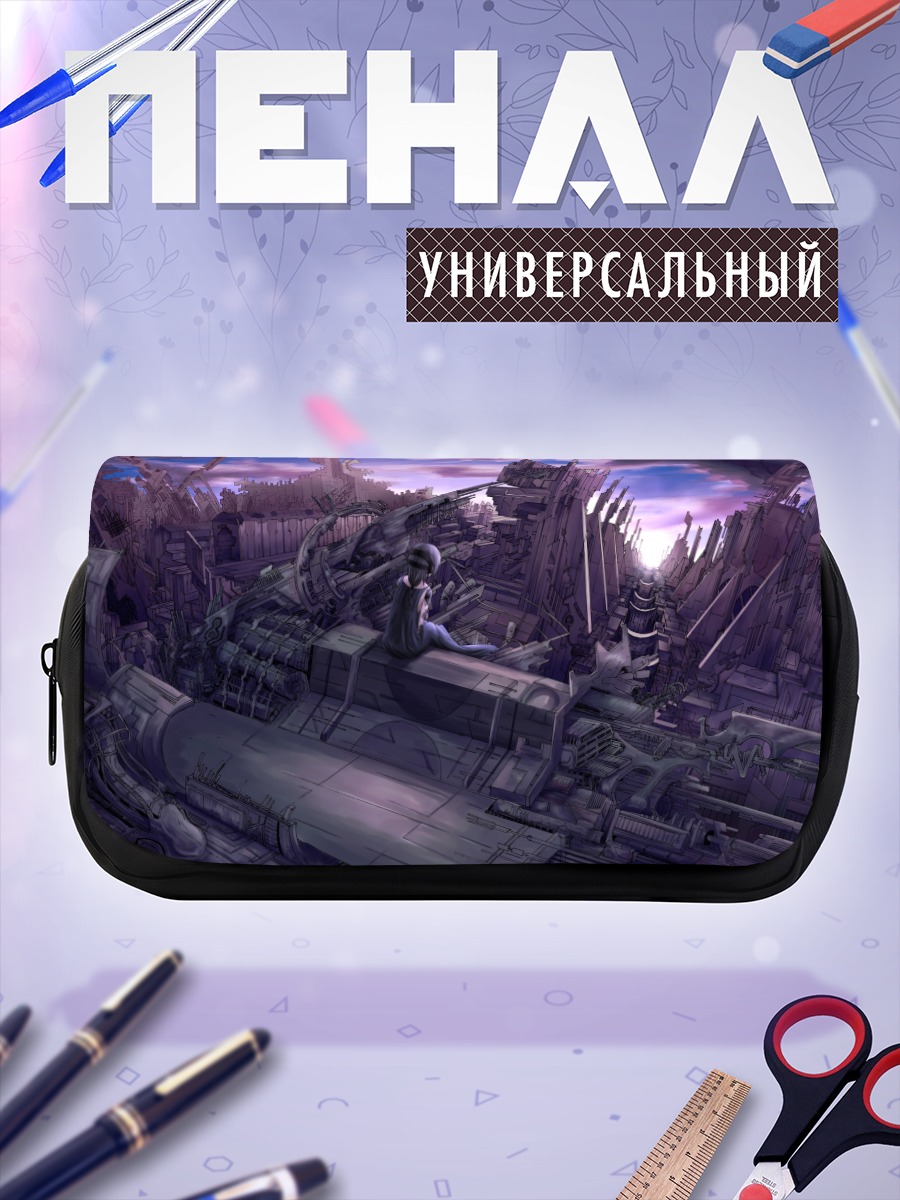 Пенал-косметичка Мику Хацунэ в руинах