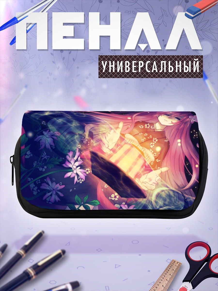 Пенал-косметичка Лука Мегурин в цветах