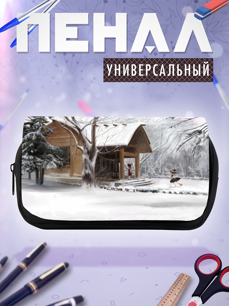 Пенал-косметичка Рейму Хакурэй в снегу