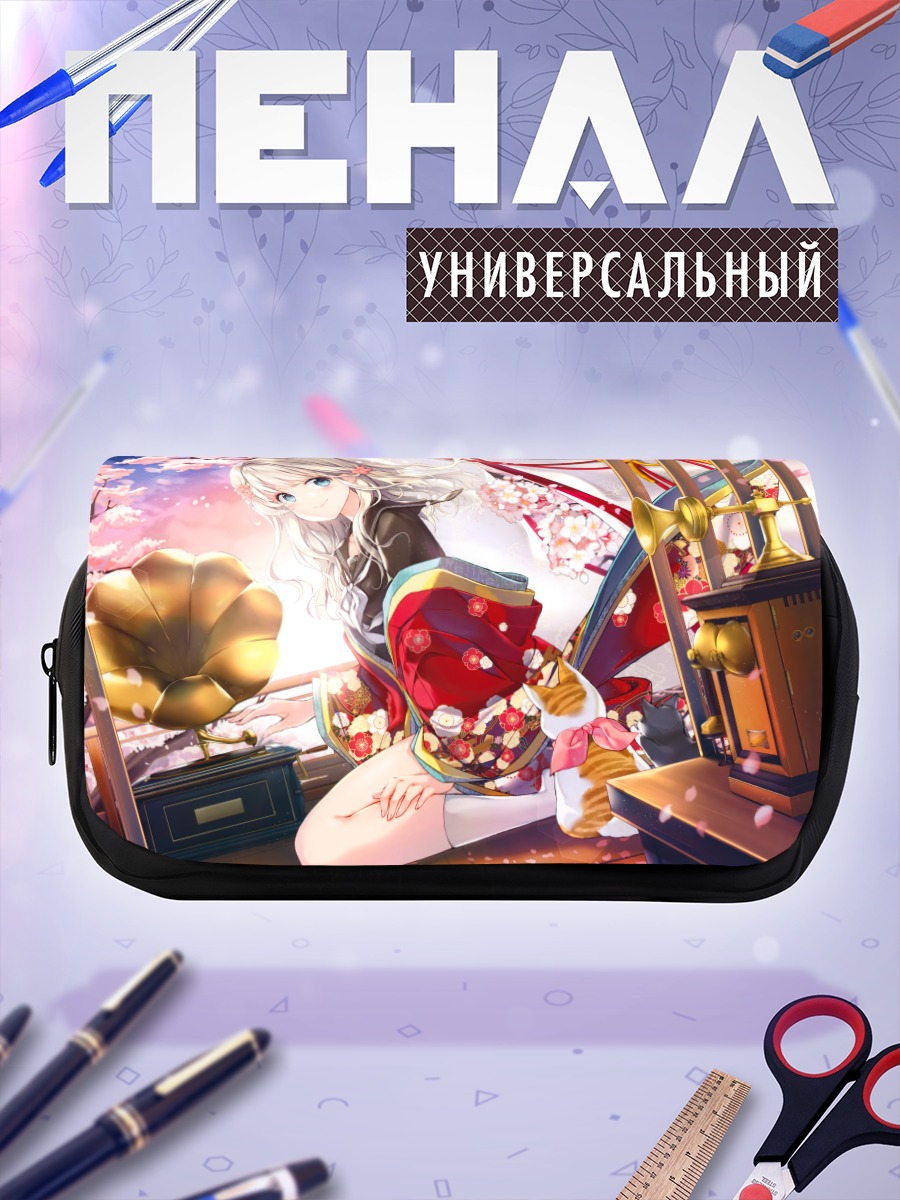 Пенал-косметичка Кошка в кимоно