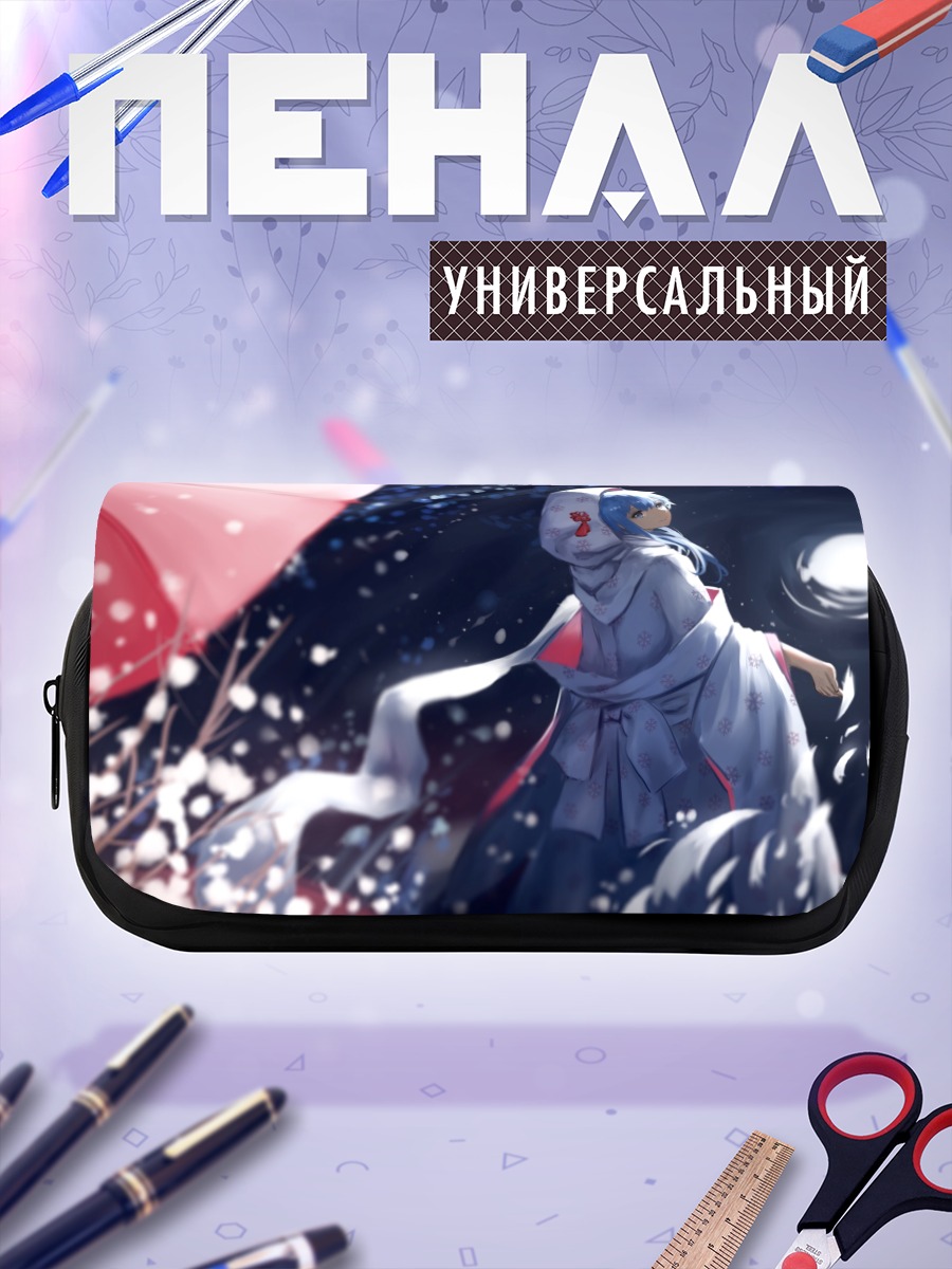 Пенал-косметичка Мику Хацунэ в снегу