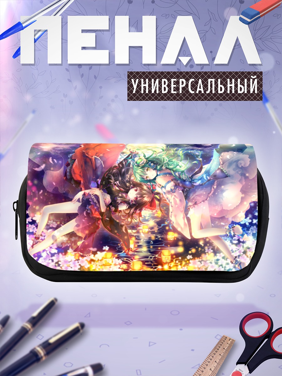 Пенал-косметичка Рейму Хакурэй в цветах