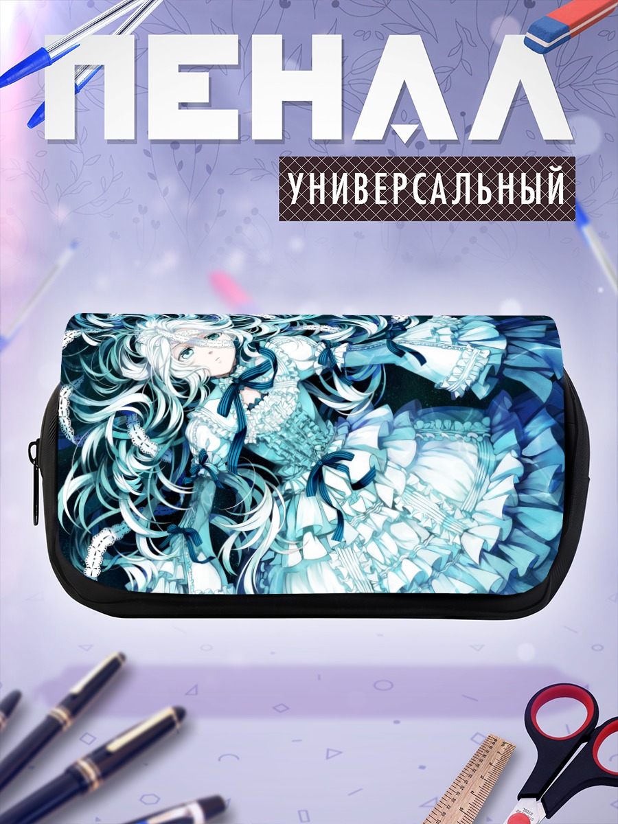 Пенал-косметичка Беловолосая лолита в лентах
