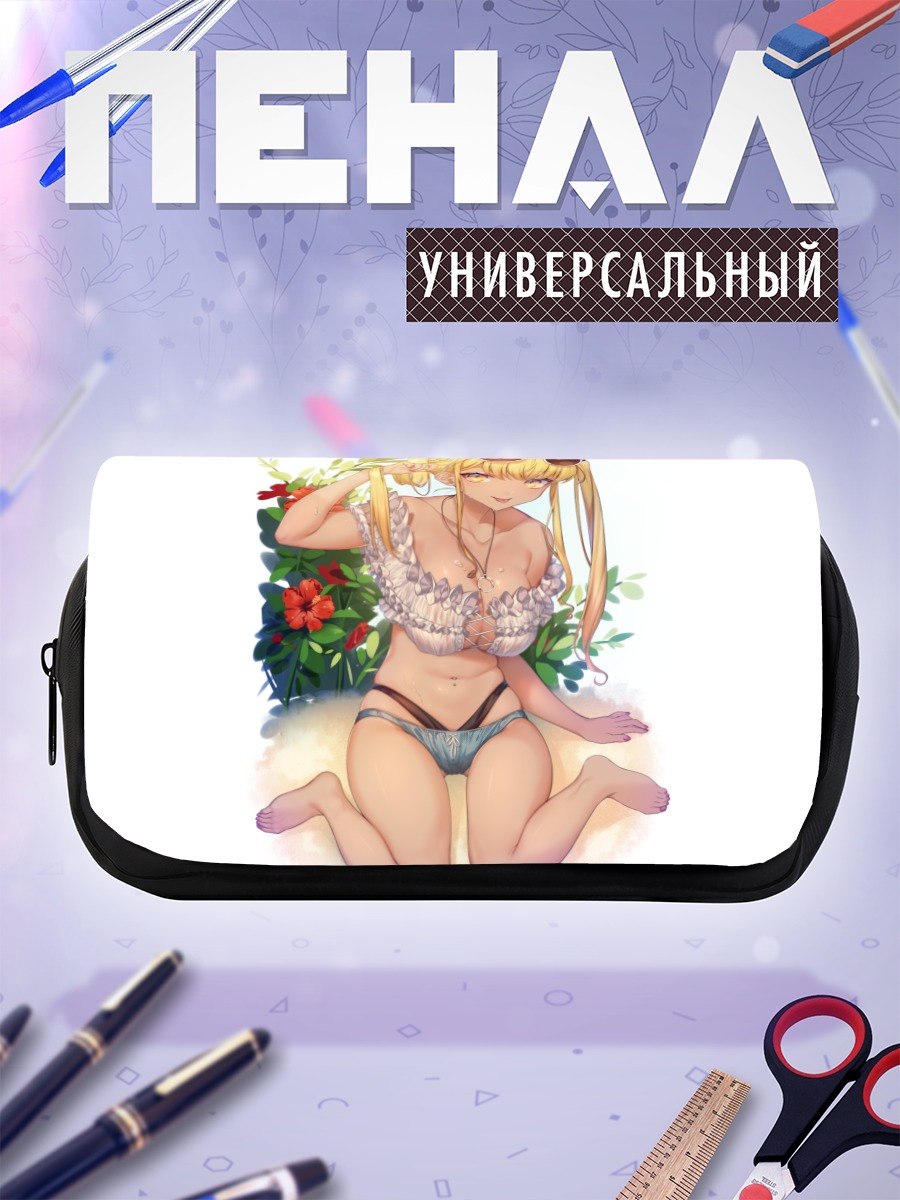 Пенал-косметичка Блондинка в цветах