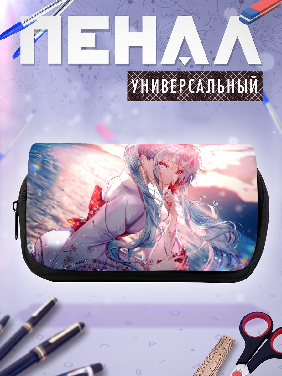 Пенал-косметичка Мику Хацунэ в кимоно