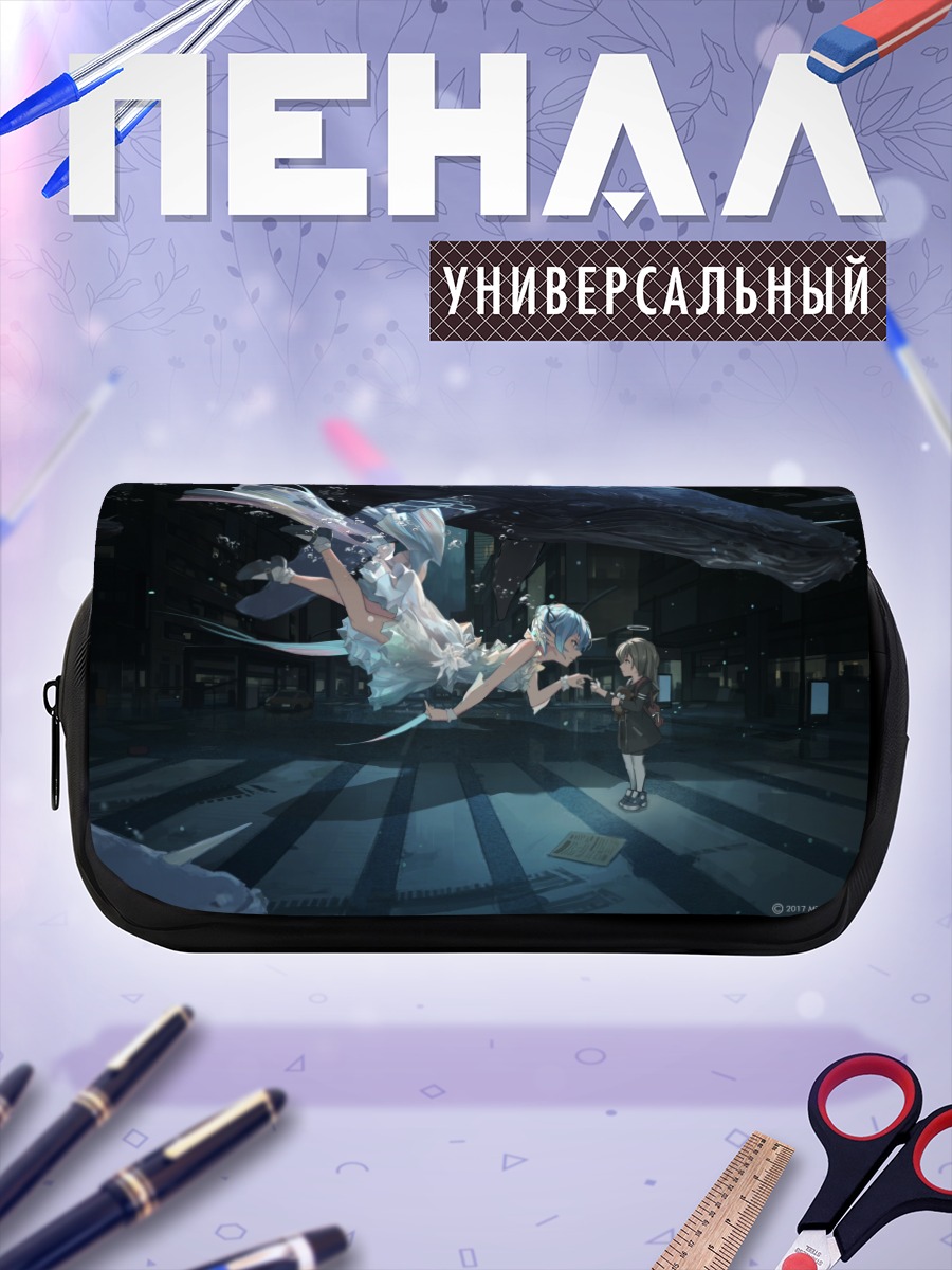 Пенал-косметичка Мику Хацунэ в городе