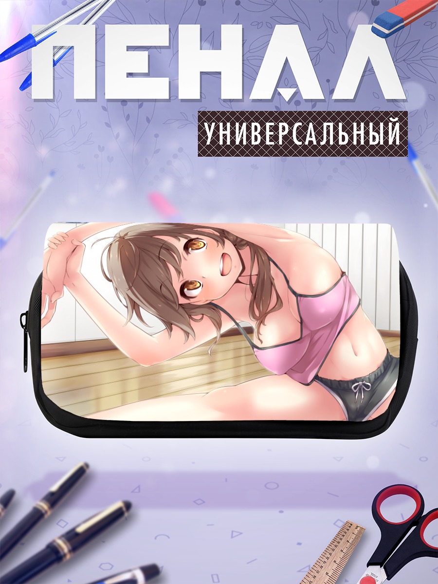 Пенал-косметичка Девушка в шортах