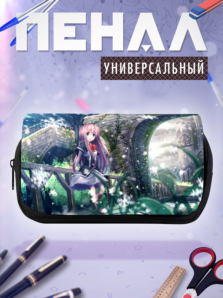 Пенал-косметичка Девушка в руинах храма