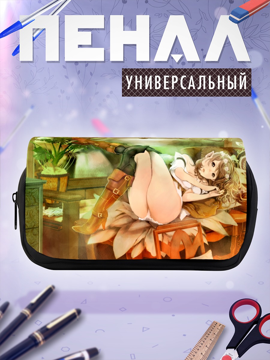 Пенал-косметичка Девушка с ушками