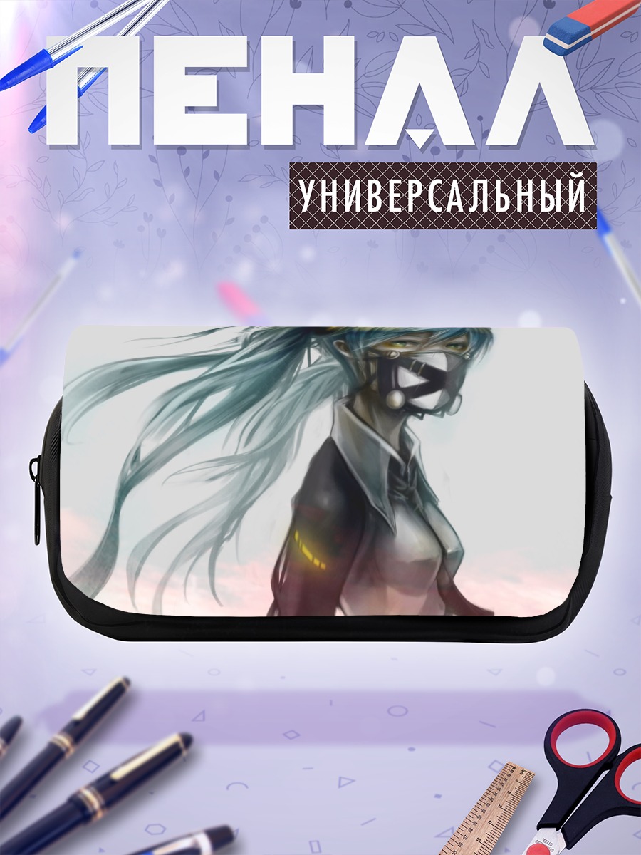 Пенал-косметичка Мику Хацунэ в маске
