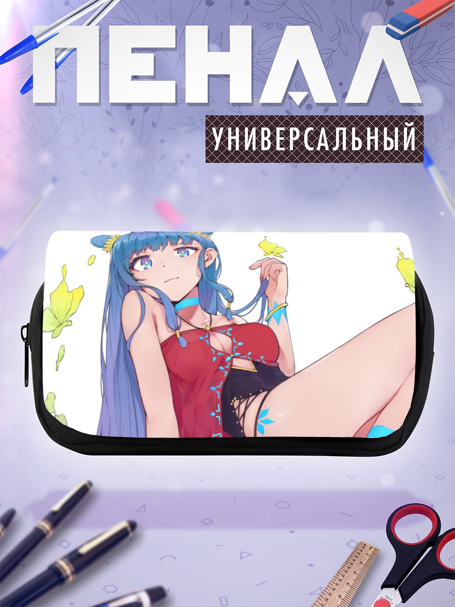 Пенал-косметичка Мику Хацунэ с бабочками