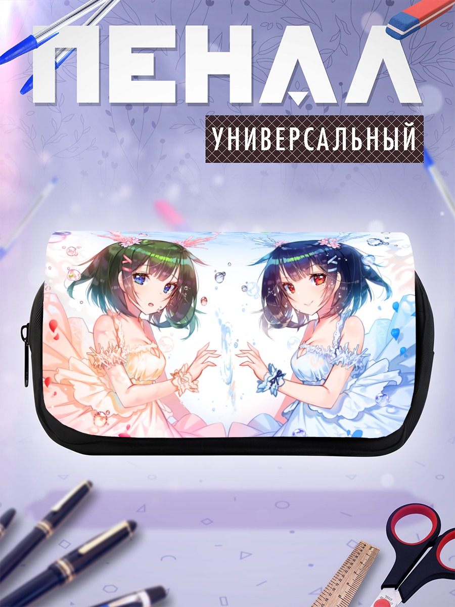 Пенал-косметичка Лесные нимфы в цветах