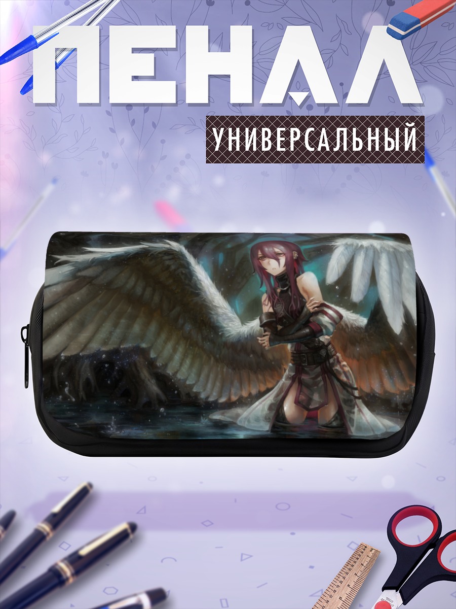Пенал-косметичка Крылатая девушка в воде
