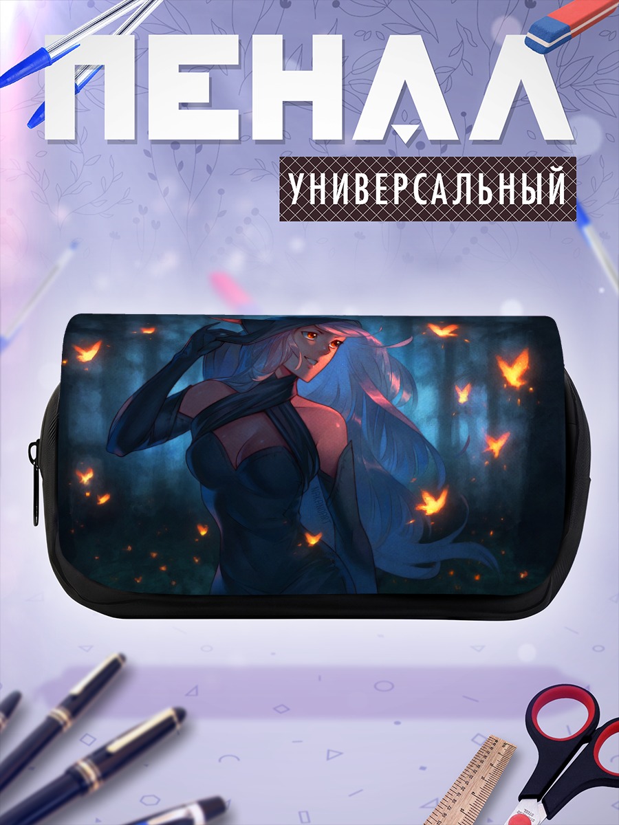 Пенал-косметичка Девушка в лесу