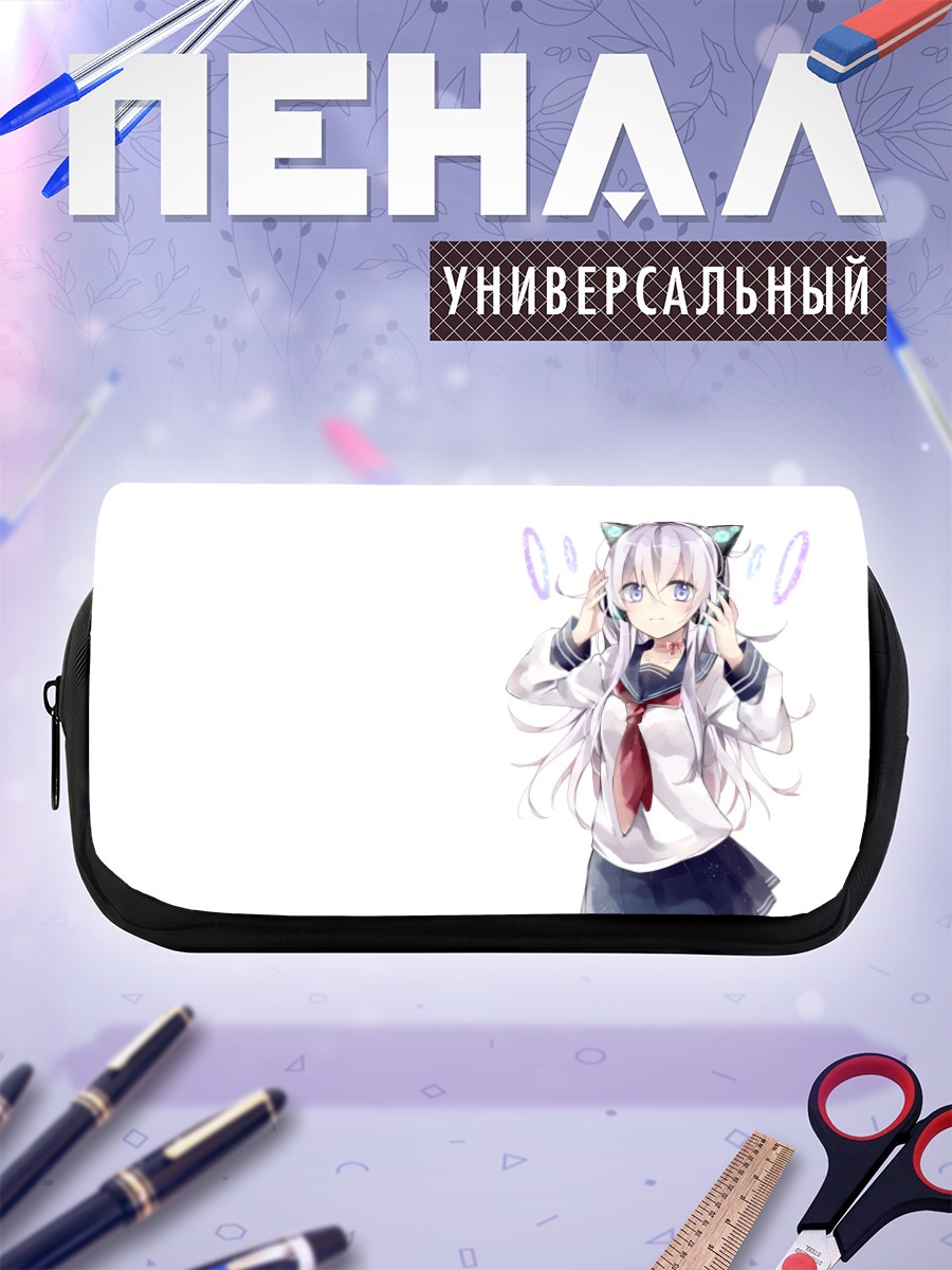 Пенал-косметичка Хибики в наушниках